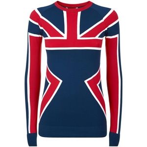 Sweaty Betty Union Jack Ski Seamless Base Layer